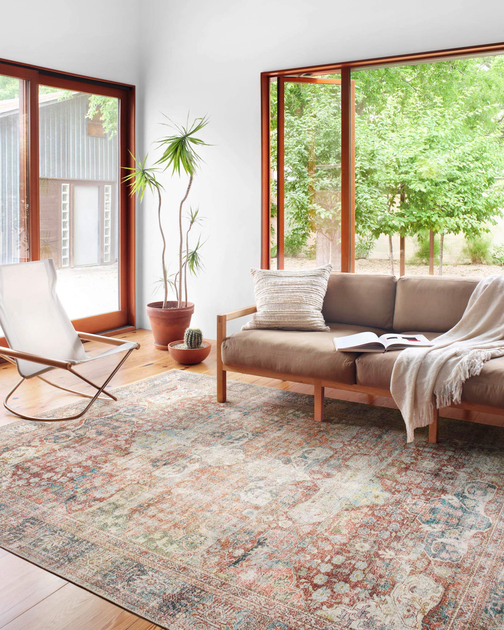 Loloi II Loren Brick/Multi 8-4 x 11-6 Area Rug
