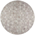 Addison Rugs Laredo Alr31 Gray 8' X 8' Indoor Outdoor Round Rug, Easy Clean, Machine Washable, Non Shedding, Bedroom, Entry, Living Room, Dining Room, Kitchen, Patio Rug