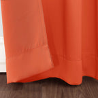 Sun Zero Riley Kids Bedroom Blackout Grommet Curtain Panel, 40' X 84', Tangerine Orange