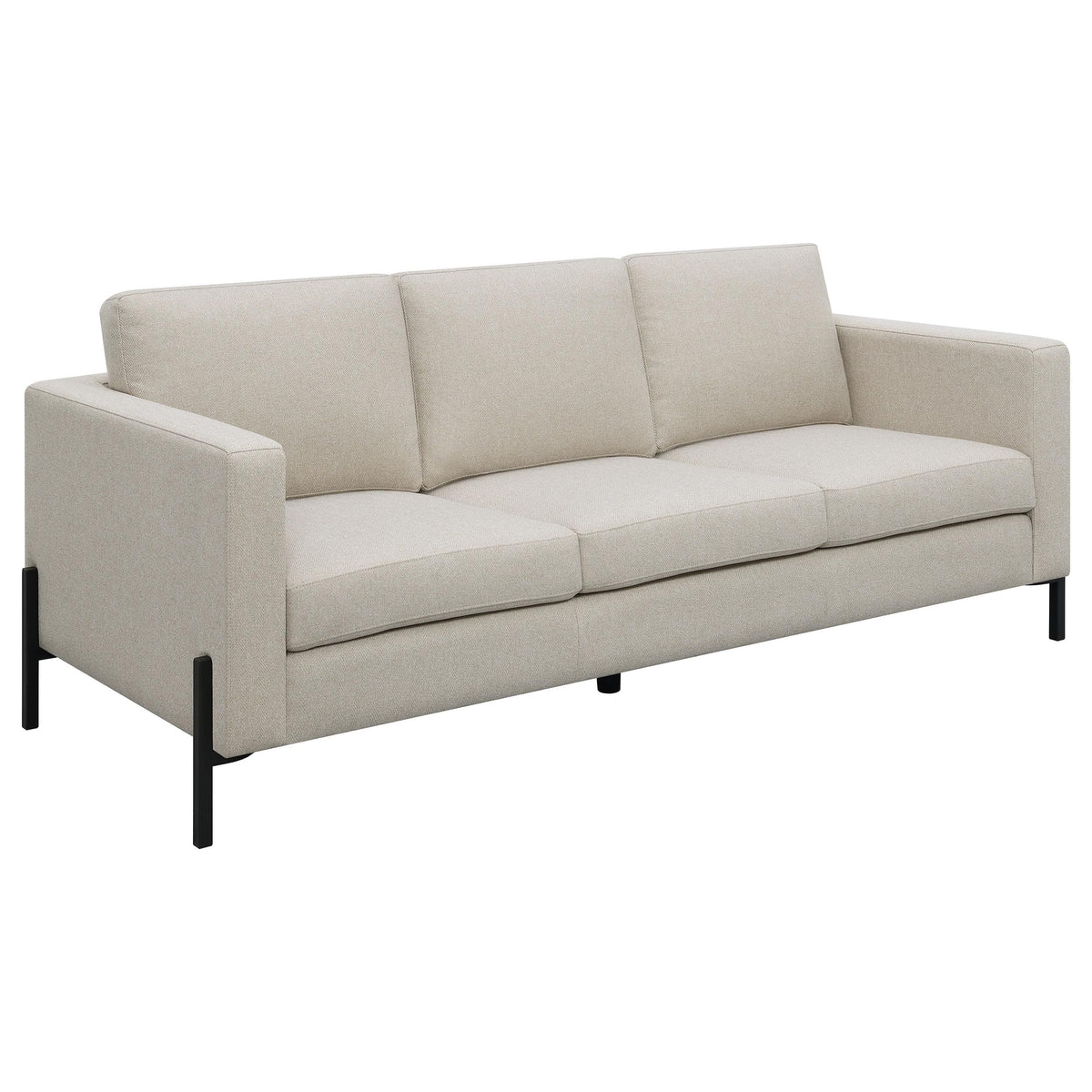 Coaster Home Furnishings Tilly Upholstered Track Arms Sofa Oatmeal