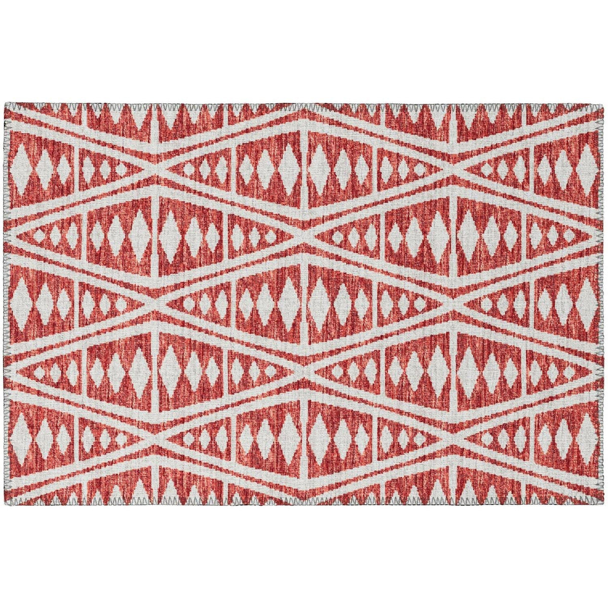 Sedona Sn6 Red Southwestern Rug Rectangle 5' X 7 ' 6&quot;