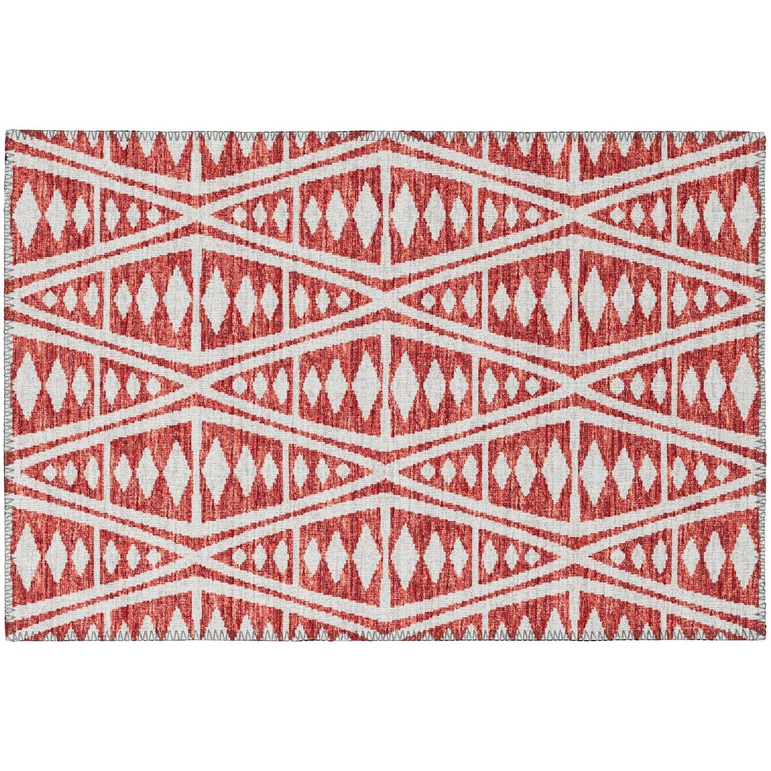 Sedona Sn6 Red Southwestern Rug Rectangle 5' X 7 ' 6"
