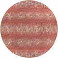Winslow Wl5 Orange Transitional Rug Round 4' X 4'