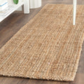SAFAVIEH Natural Fiber Collection Runner Rug - 2'3'' x 21', Natural, Handmade Farmhouse Jute, Ideal for High Traffic Areas in Li
