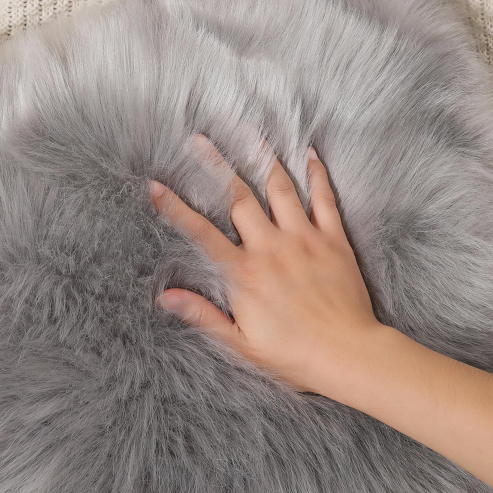 Excluding Insert Faux Fur Sheepskin Pillow Cover 2 Pcs Super Soft Fluffy Cushion Plush Pillow Case New Luxury Series Living Room