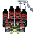 Custom Coat Lime Green 1 Gallon Urethane Spray-On Truck Bed Liner Kit With Spray Gun And Regulator - Easy Mixing, Shake, Shoot I