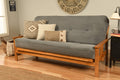Kodiak Furniture Monterey Futon Set, No Drawers, With Butternut Base And Marmont Thunder Mattress