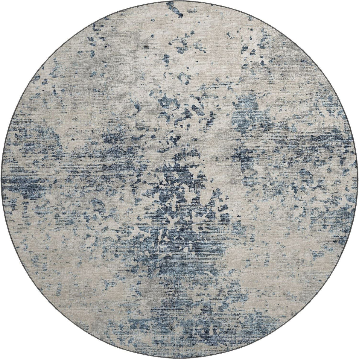 Camberly Cm5 Blue Casual Rug Round 8' X 8'