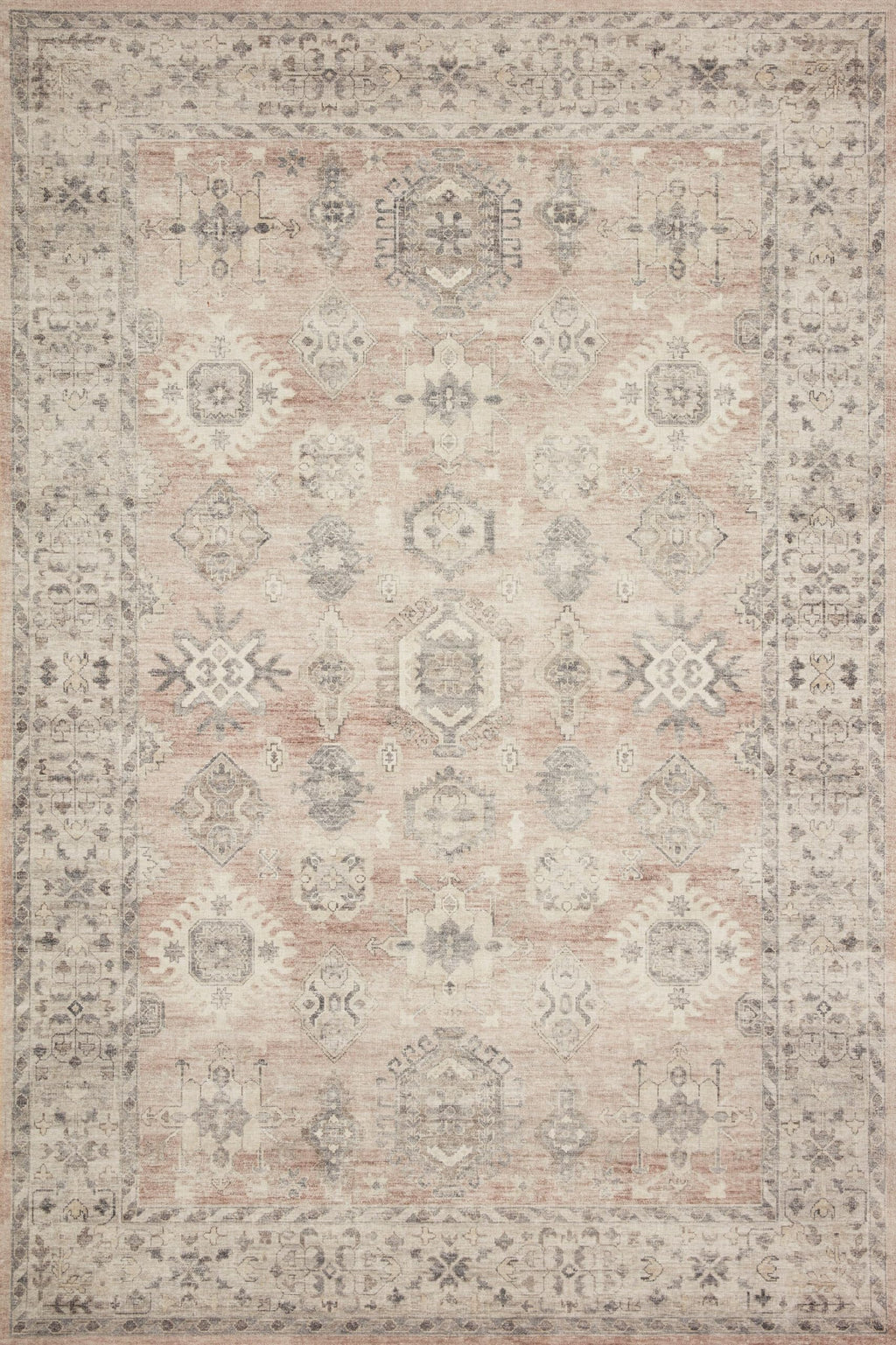 Loloi Ii Hathaway Collection Hth-03 Java / Multi 2'-6'' X 7'-6'', .25'' Thick, Runner Rug, Soft, Durable, Printed, Modern, Low P