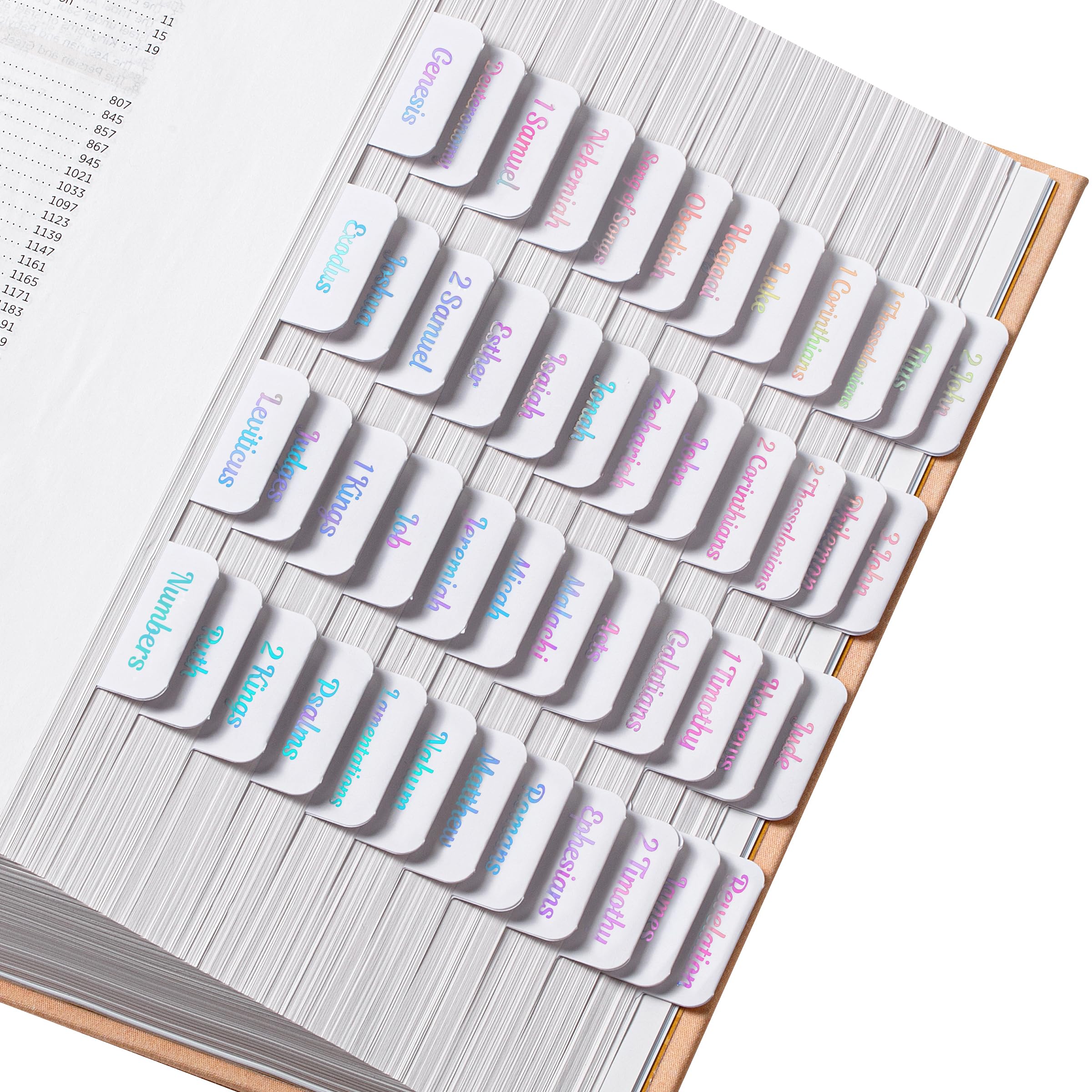 Mr. Pen- Bible Tabs, 75 Tabs, Holographic Laminated Bible Tabs For Women And Men, Bible Tabs For Study Bible, Bible Index Tabs,