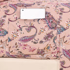 Elegant Comfort Luxury Soft Bed Sheets Paisley Pattern - 1500 Premium Hotel Quality Microfiber Softness Wrinkle And Fade Resistant (6-Piece) Bedding Set, King, Paisley Coral