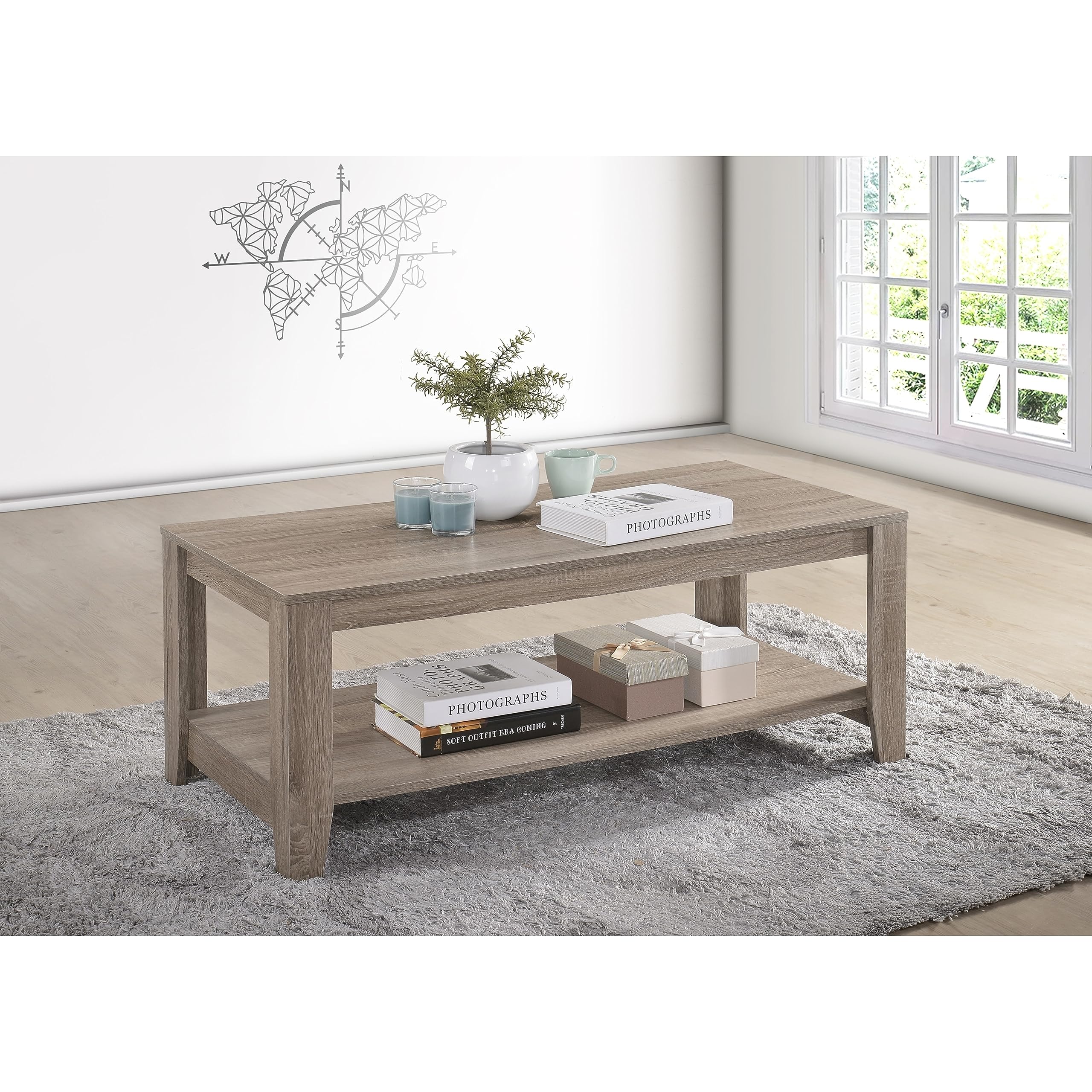 Progressive Furniture Barry Cocktail Table, Gray