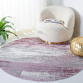 SAFAVIEH Adirondack Collection 6 Round Grey/Purple ADR112V Modern Abstract Non-Shedding Entryway Foyer Living Room Bedroom Kitc