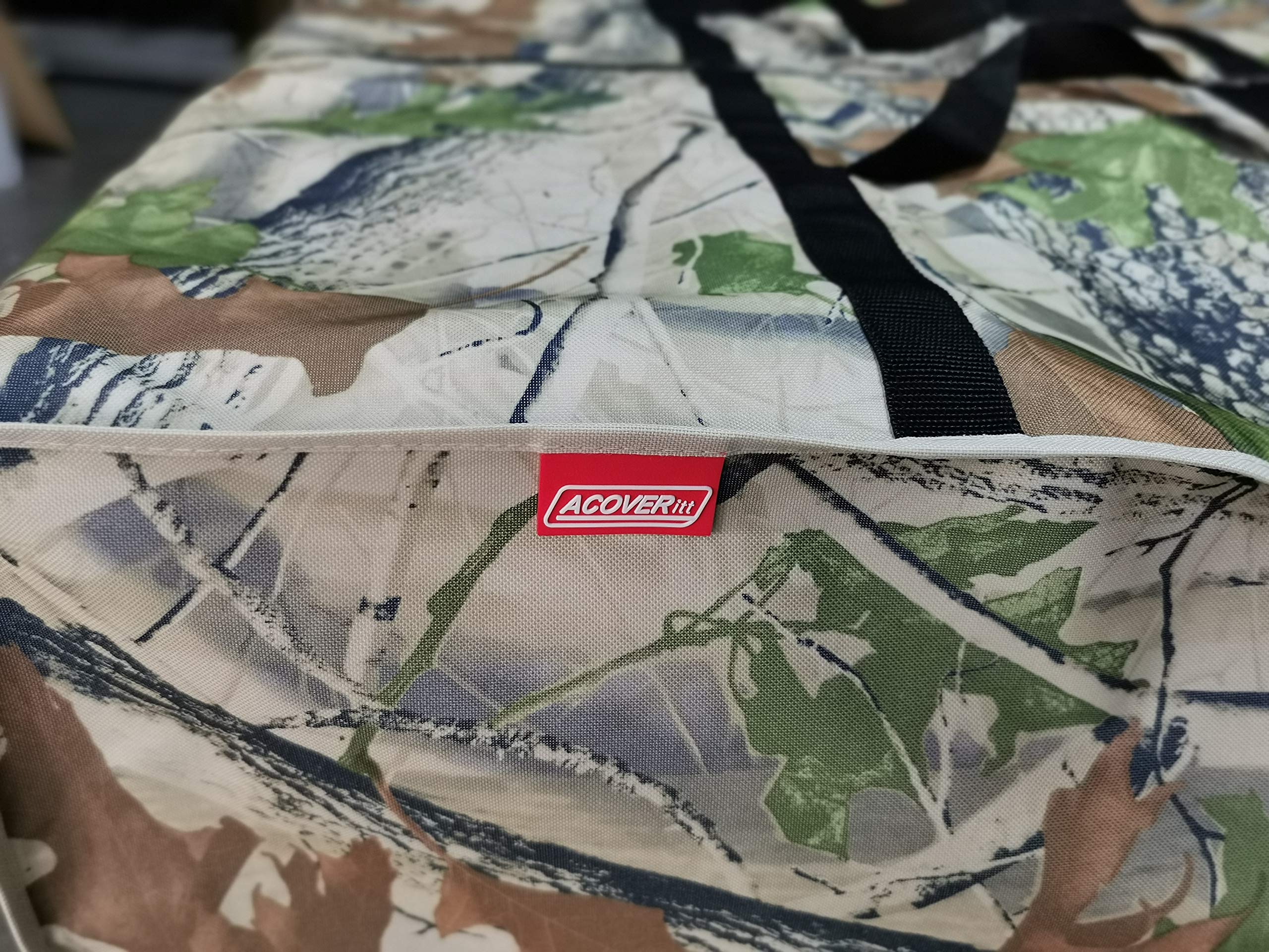 Acoveritt Outdoor Square Cushion Storage Bag, Protective Zippered Storage Bags With Handles, 32''L X 32''W X 24''H