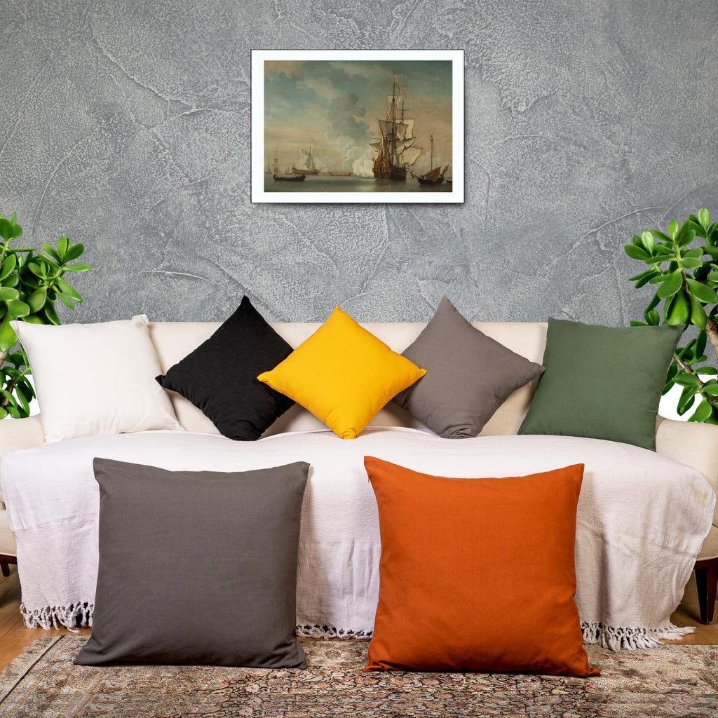 Rely+ Cotton Throw Pillow Covers White 20''X20'' Set Of 2 Decorative Zippered Throw Pillow Covers For Couch, Sofa, Farmhouse, Li