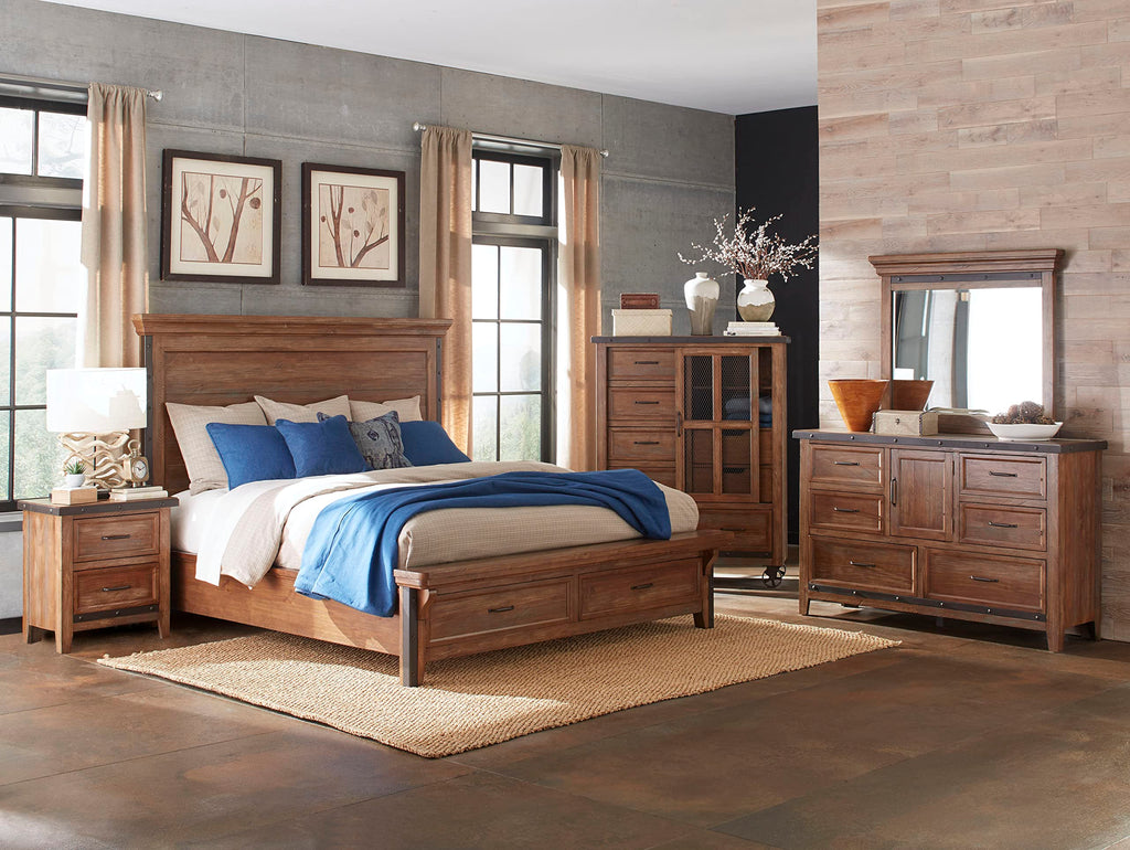 Intercon Taos Nightstand with 2 Drawers, Canyon Brown