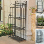 International Caravan Santa Fe 4-Tier Bakers Rack Matte Brown