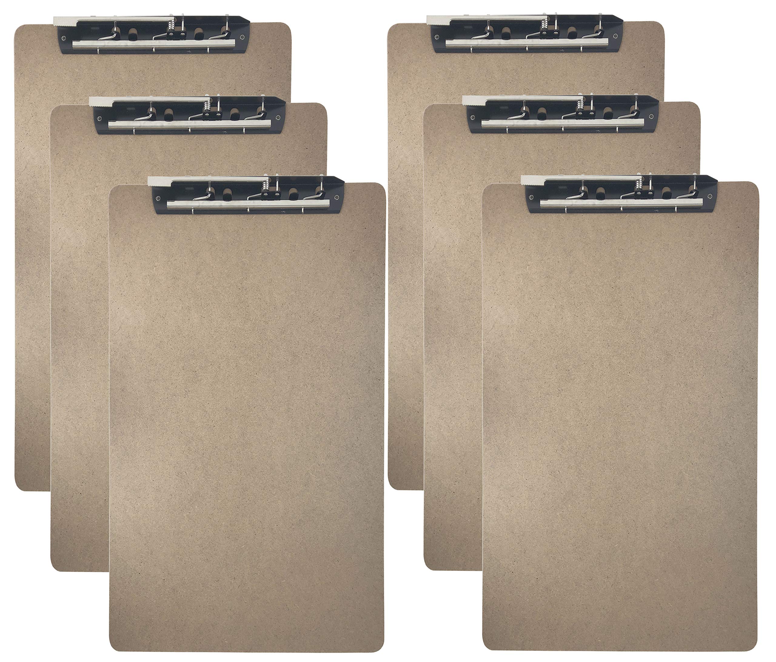 Trade Quest Ledger Size Clipboard Lever Hinge Clip 19.5' X 11.6' (Pack Of 6)