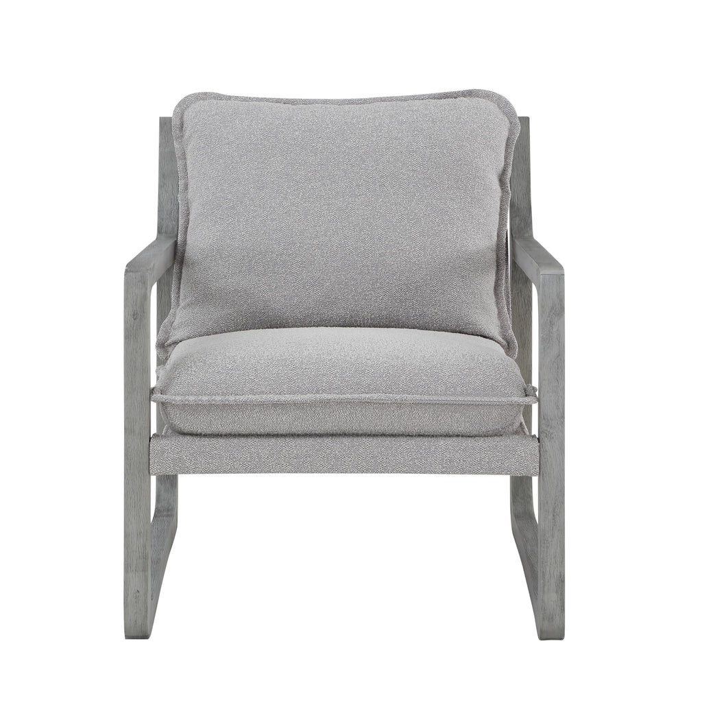 Steve Silver Company Kai Accent Chair, Gray, Rustic, Solid Asian And Birch Hardwoods, Set Of 2 Chairs
