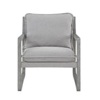 Steve Silver Company Kai Accent Chair, Gray, Rustic, Solid Asian And Birch Hardwoods, Set Of 2 Chairs