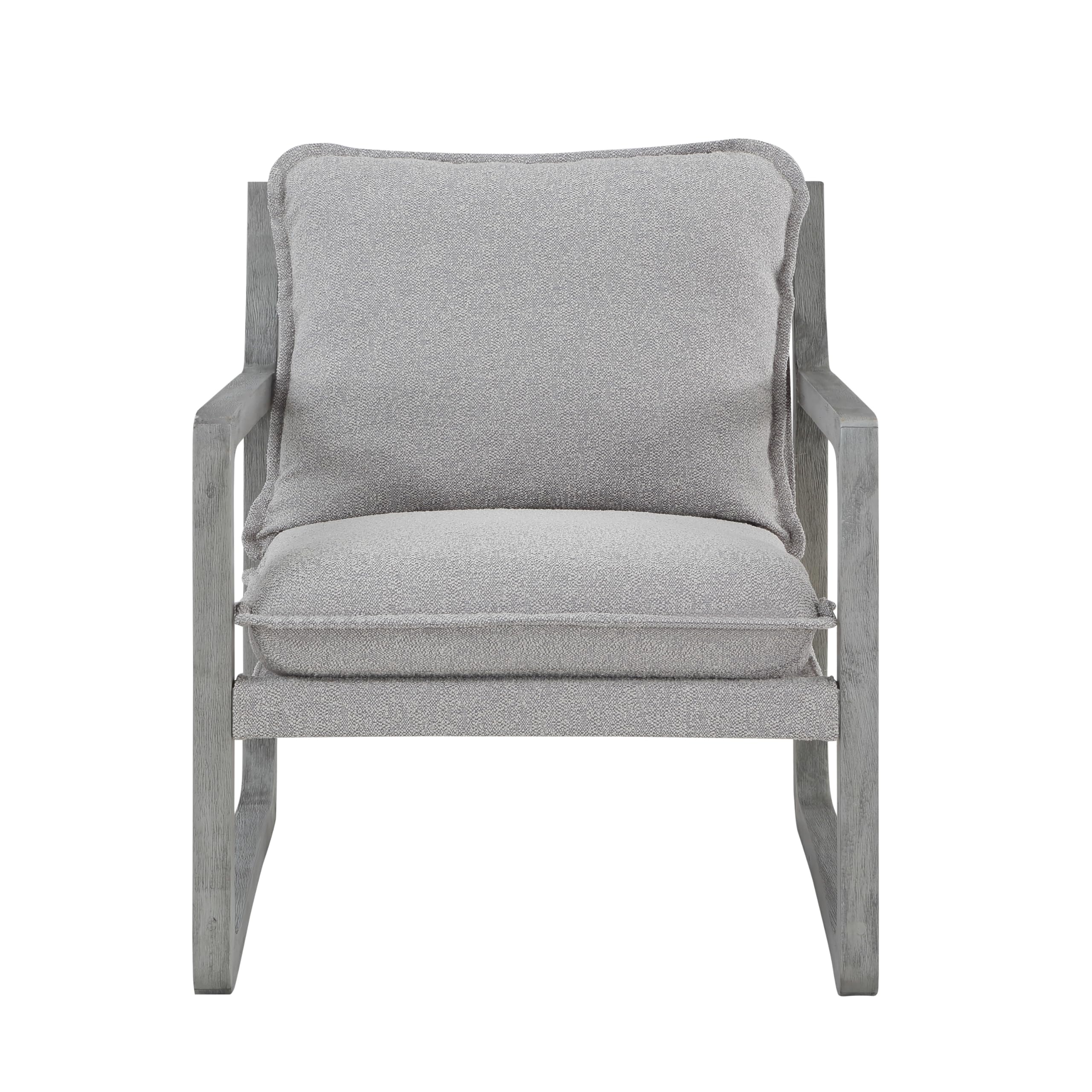 Steve Silver Company Kai Accent Chair, Gray, Rustic, Solid Asian And Birch Hardwoods, Set Of 2 Chairs