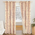 Amazon Brand  Solimo Polyester 75% Blackout Knitting Foil Long Door Curtains|9 Feet |Set of 2|Abstract Print Design |for Living