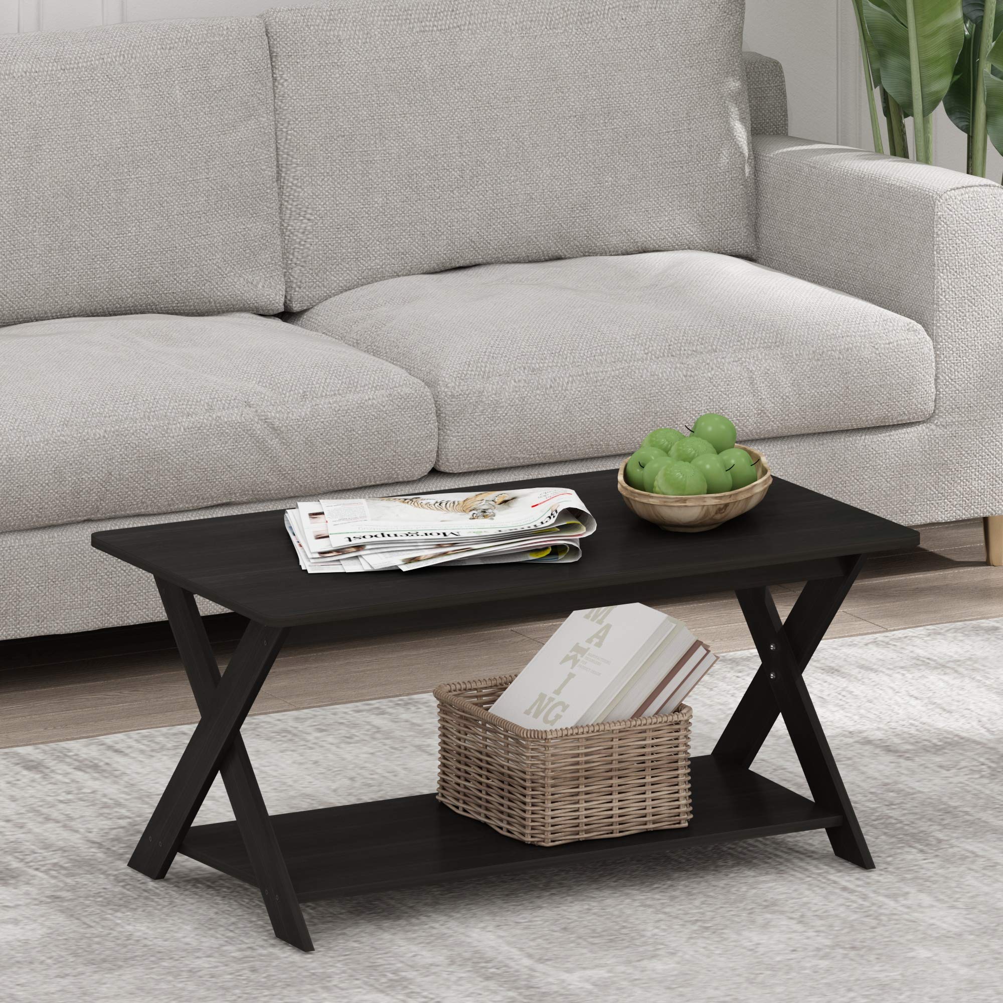Furinno Modern Simplistic Coffee Table, Espresso