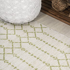 Jonathan Y Smb108M-210 Ourika Moroccan Geometric Textured Weave Indoor Outdoor Area-Rug, Bohemian Coastal Traditional Easy-Clean