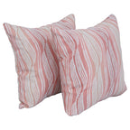 Blazing Needles Square Polyester Jacquard Throw Pillows, 17", Clove Blush 2 Count