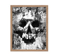 Poster Master Vintage Skull Poster - Retro Skull Landscape Print - Skull Art - Illusion Art - Gift for Men, Women - Gothic Wall 