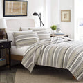 Stone Cottage - Fresno Collection - Quilt Set - 100% Cotton, Reversible Bedding with Matching Sham(s), Queen, Neutral