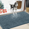Im Home Chenille Absorbent Outdoor Doormat 60' X 36', Muddy Washable Door Mats For Dog Non Slip Indoor Doormat Front Inside Do