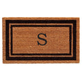 Calloway Mills 152961830S Black Border 18' X 30' Monogram Doormat, (Letter S)