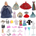 Joyin 2021 Girls Chrismas Advent Calendar 24 Days Countdown To Calendar Girls Doll Accessories Collection Toys With Doll Dress U
