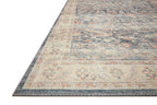 Loloi Ii Hathaway Collection Hth-02 Denim / Multi 2'-3'' X 3'-9'', .25'' Thick, Accent Rug, Soft, Durable, Printed, Modern, Low