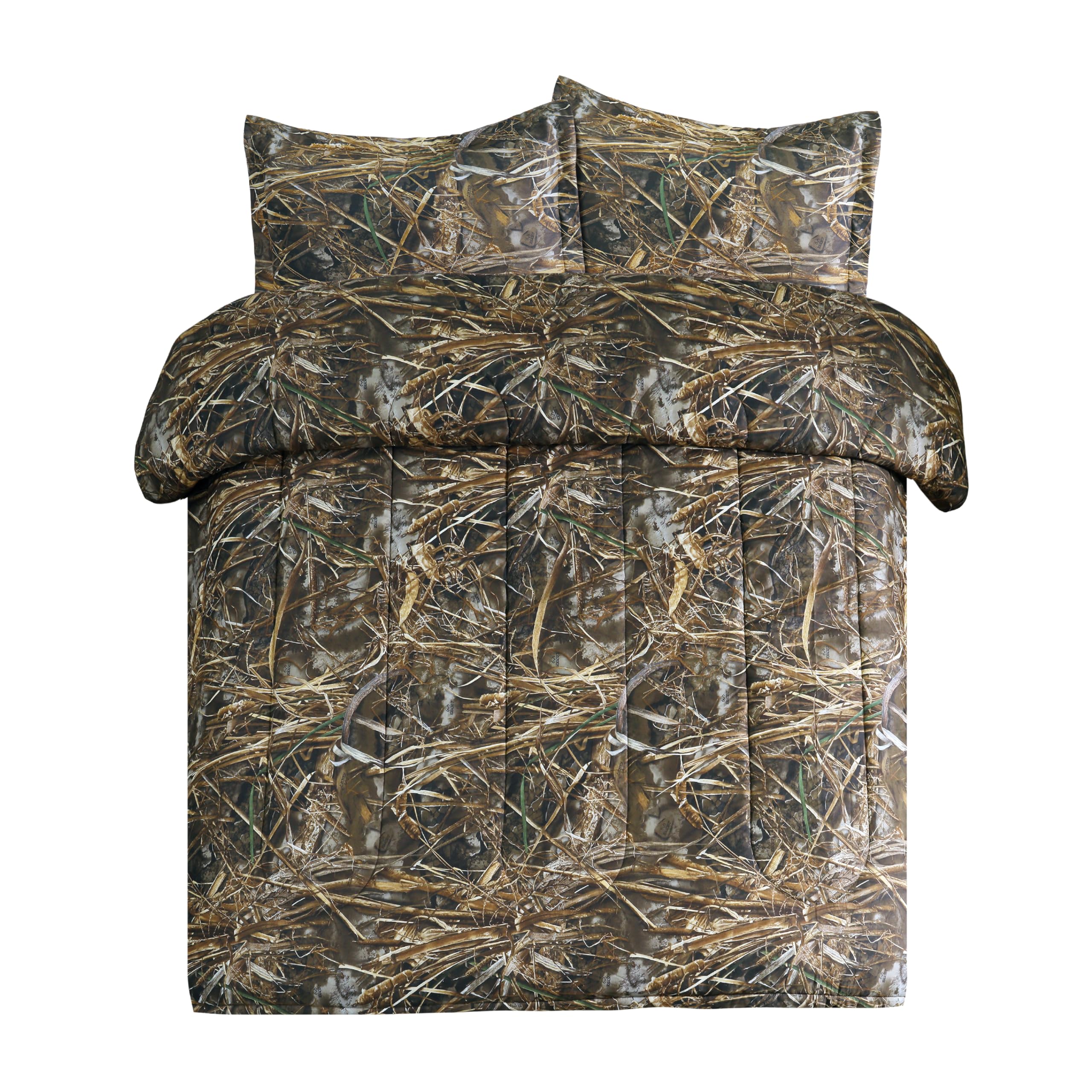VISI-ONE Realtree Max-7 Camo Twin 2 Piece Comforter Set - Unisex Rustic Farmhouse Style Bedding for RV, Camping & Adventure, Uni