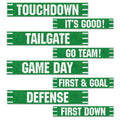 Football Street Sign Cutouts Pack of 3