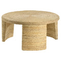 Coaster Home Furnishings Artina Woven Rattan Round Coffee Table Natural Brown