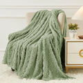 Aganear Fleece Throw Blanket - Cozy Soft Lightweight Fuzzy Throw Blanket for Women Portable Throw Blankets for Couch, Warm Prese