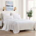 Sweet Home Collection 100% Fine Cotton Luxurious Basket Weave Blanket, White King(Pack Of 1)