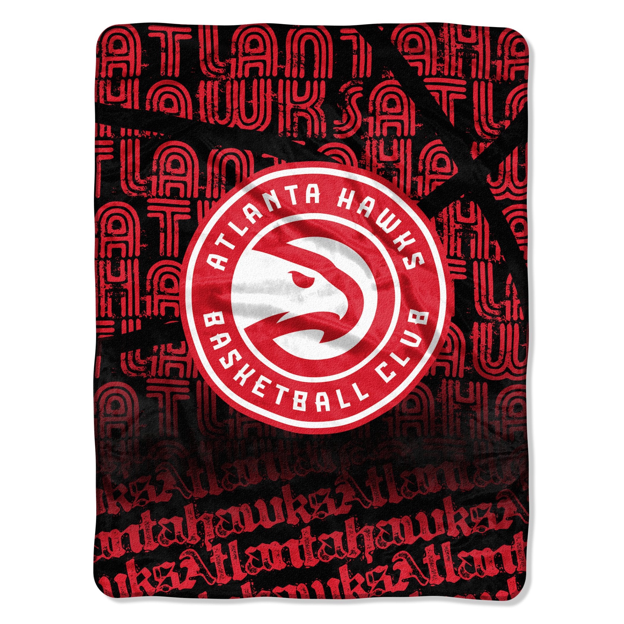 The Northwest Company NBA Atlanta Hawks Micro Raschel Throw Blanket, 46 x 60, Redux