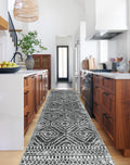 Wonnitar Moroccan Hallway Runner Rug 10 ft, Machine Washable 26x10 Long Runner Rugs for Kitchen, Boho Non-Skid Soft Low Pile C