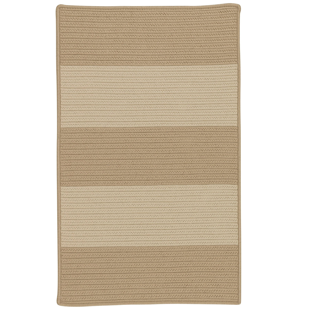 Colonial Mills Newport Textured Stripe Braided Rug, 8' X 10' , Naturals