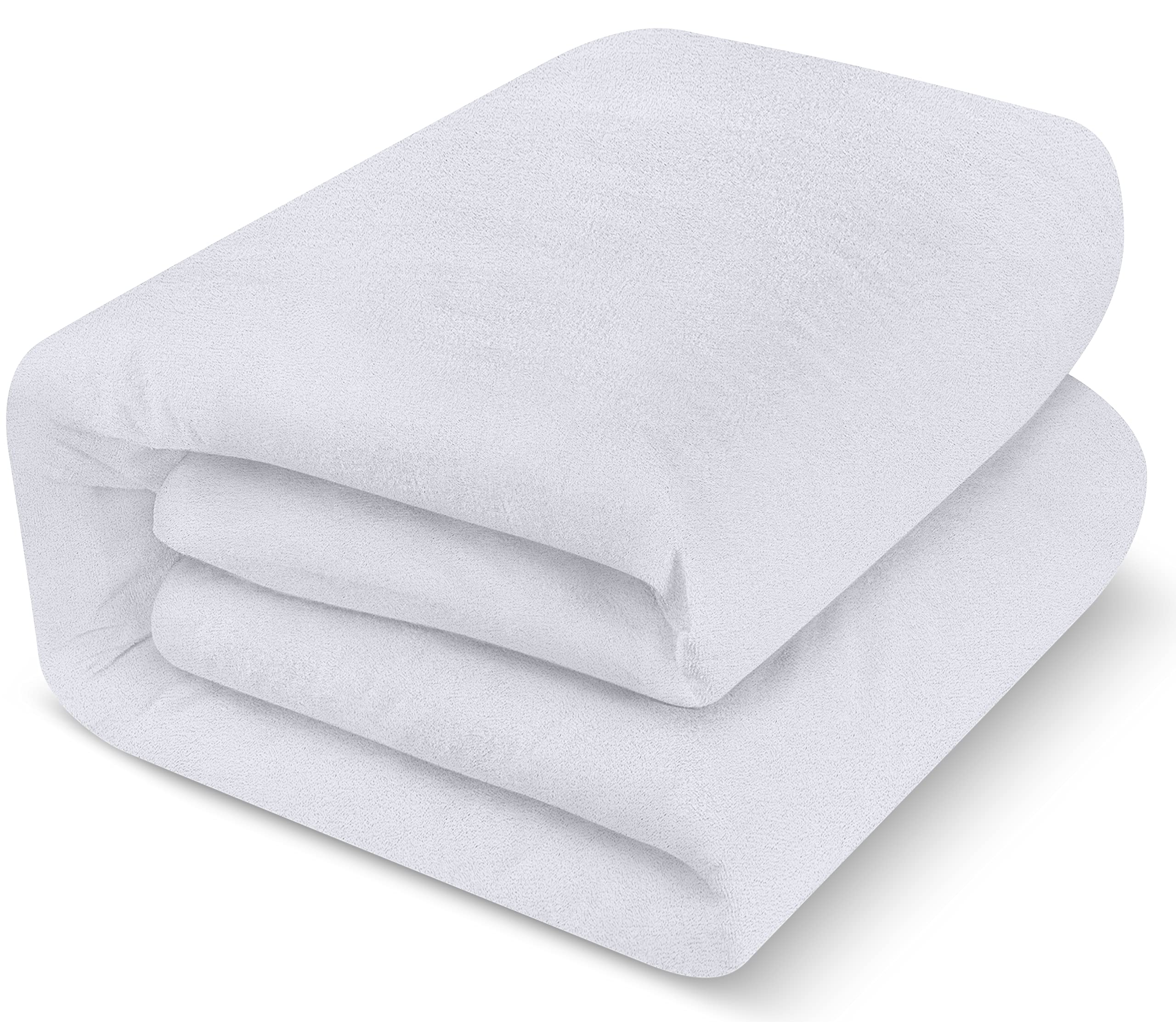 Utopia Bedding Waterproof Mattress Protector Crib Size, Premium Terry Mattress Cover 200 Gsm, Breathable, Fitted Style With Stre