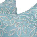 Blazing Needles Square Polyester Jacquard Throw Pillows, 17", Florian Caribb 2 Count