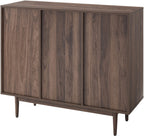 Crosley Furniture Liam Record Storage Cube Bookcase with 6 Cubes, Vinyl Record Holder and Bookshelf, Walnut
