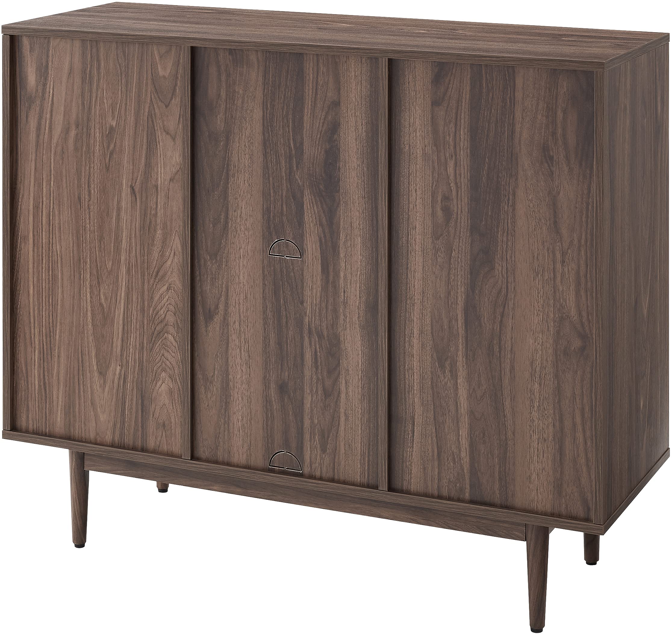 Crosley Furniture Liam Record Storage Cube Bookcase with 6 Cubes, Vinyl Record Holder and Bookshelf, Walnut