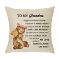 Xunlizxy To My Grandma Throw Pillow Cover Gift,Funny Grandma Pillow Cover For Women Birthday Christmas Mother'S Day Grandma Gift
