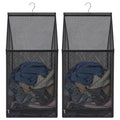 2 Pack Hanging Laundry Bag, Breathable Mesh Hamper, Over the Door for Dorm