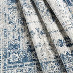 Livabliss Desta Vintage Oriental Area Rug,8'10'' X 12',Blue/White